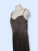 Load image into Gallery viewer, Animal Print Crystallized Brown Gown-sz 12/14