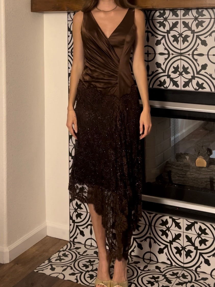 Beaded Drop Waist Scarf Dress-sz L – The Phonebooth