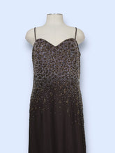 Load image into Gallery viewer, Animal Print Crystallized Brown Gown-sz 12/14