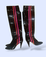 Load image into Gallery viewer, Alchimia Di Ballin Racing Stripe Heels/sz 38/7.5
