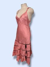 Load image into Gallery viewer, Betsey Johnson Pink Pink Ruffled Midi Dress-sz S/M
