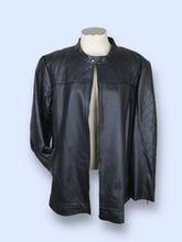 Load image into Gallery viewer, Jessica London Leather Racer Neckline Coat-XL/2XL
