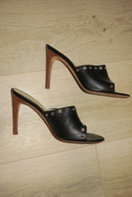Load image into Gallery viewer, Versace Studded Leather Mule Heels-sz 6
