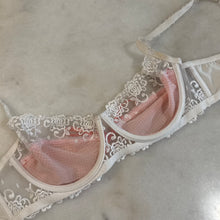Load image into Gallery viewer, Pink Gingham Bra-sz S/34dd
