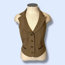 Load image into Gallery viewer, A Byer Y2K Pinstripe Vest-sz M

