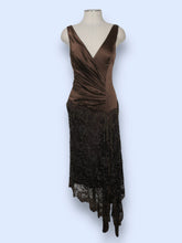 Load image into Gallery viewer, Beaded Drop Waist Scarf Dress-sz L
