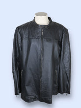 Load image into Gallery viewer, Jessica London Leather Racer Neckline Coat-XL/2XL
