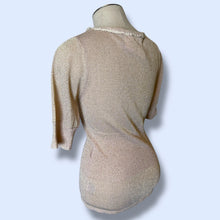 Load image into Gallery viewer, Y2K Dainty Champagne Cardi-sz S
