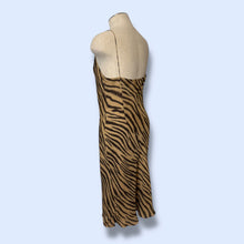 Load image into Gallery viewer, Jones NY Silk Zebra Midi Dress-sz 8
