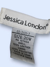 Load image into Gallery viewer, Jessica London Leather Racer Neckline Coat-XL/2XL
