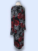 Load image into Gallery viewer, Vampy Rose Midi Dress-sz M
