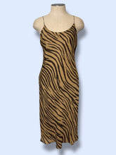 Load image into Gallery viewer, Jones NY Silk Zebra Midi Dress-sz 8
