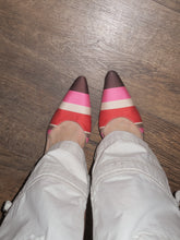 Load image into Gallery viewer, Kate Spade Striped Kitten Heels-sz 7.5

