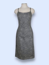 Load image into Gallery viewer, 90s Lucent Snakeskin Midi Dress-sz S
