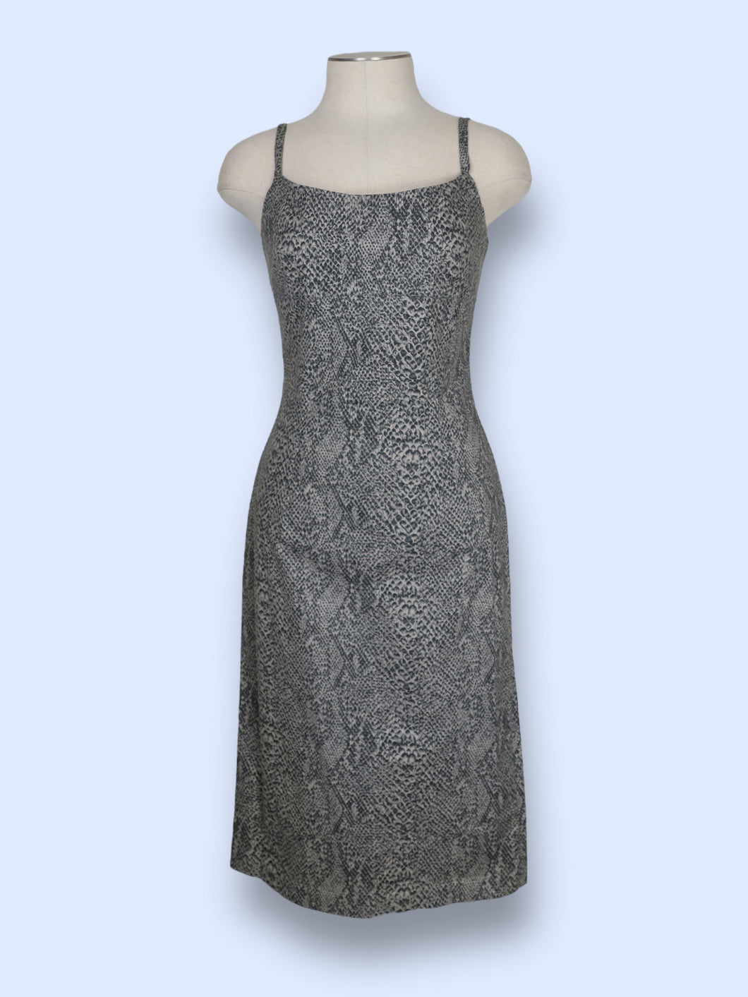 90s Lucent Snakeskin Midi Dress-sz S