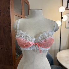 Load image into Gallery viewer, Pink Gingham Bra-sz S/34dd
