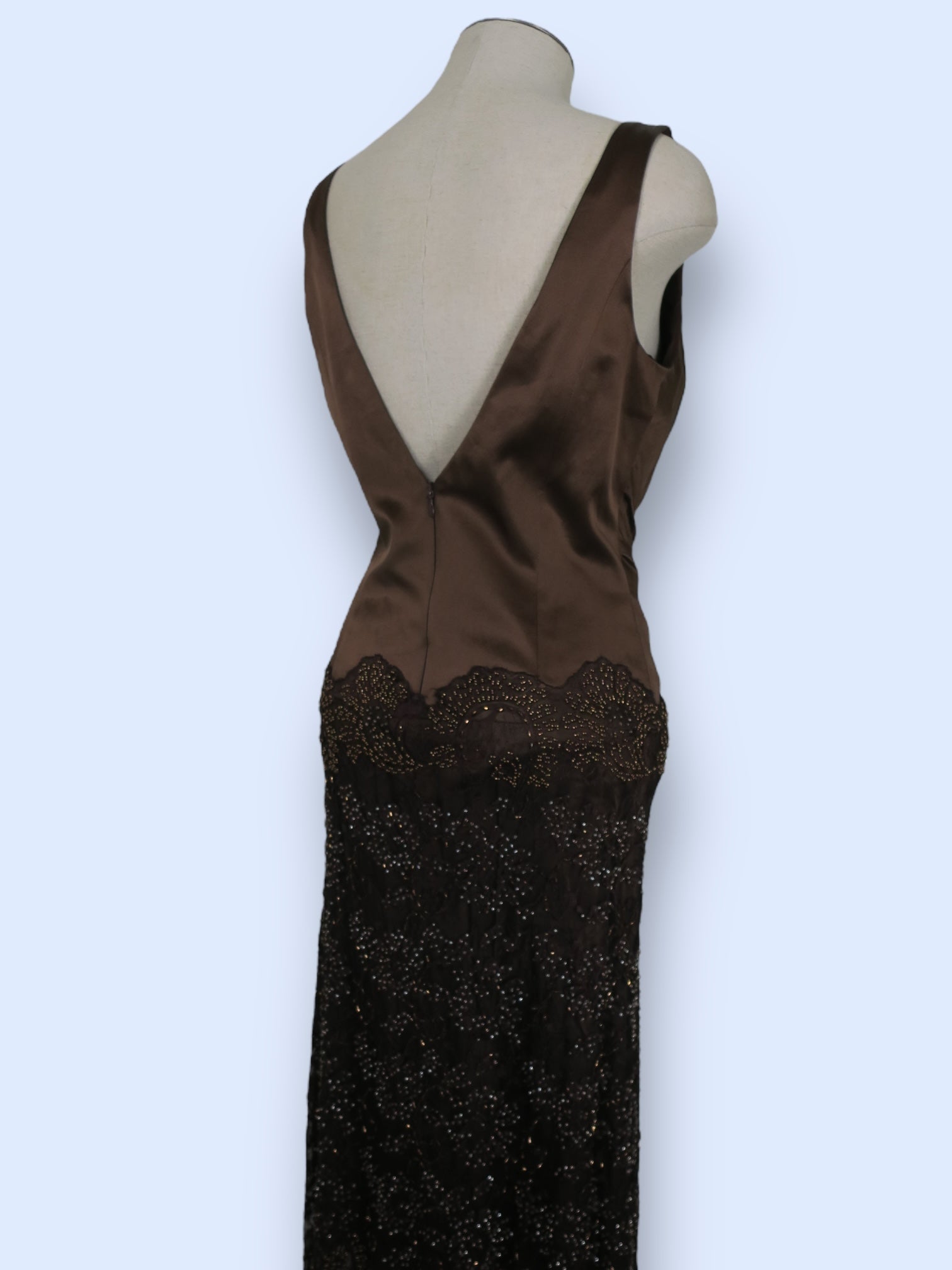 Beaded Drop Waist Scarf Dress-sz L The Phonebooth Beaded Drop Waist Scarf Dress-sz L The Phonebooth