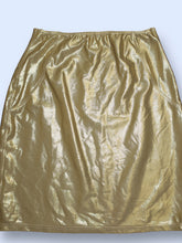 Load image into Gallery viewer, Isabel Martin Paris Gold Bodycon Skirt-sz S
