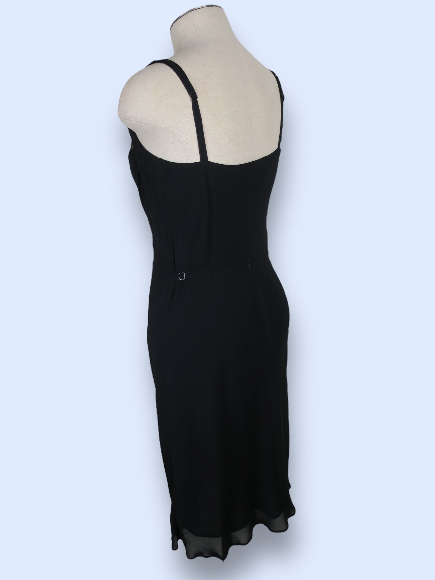 90s Silk Max Studio Black Midi Dress-sz S The Phonebooth 90s Silk Max Studio Black Midi Dress-sz S The Phonebooth