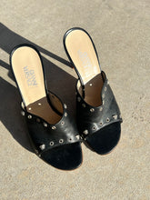 Load image into Gallery viewer, Versace Studded Leather Mule Heels-sz 6
