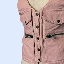 Load image into Gallery viewer, Charlotte Ronson Baby Pink Leather Vest-sz 0/XS
