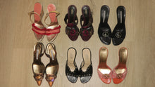 Load image into Gallery viewer, Y2K Fendi Zucca Platform Wood Heels-sz 6

