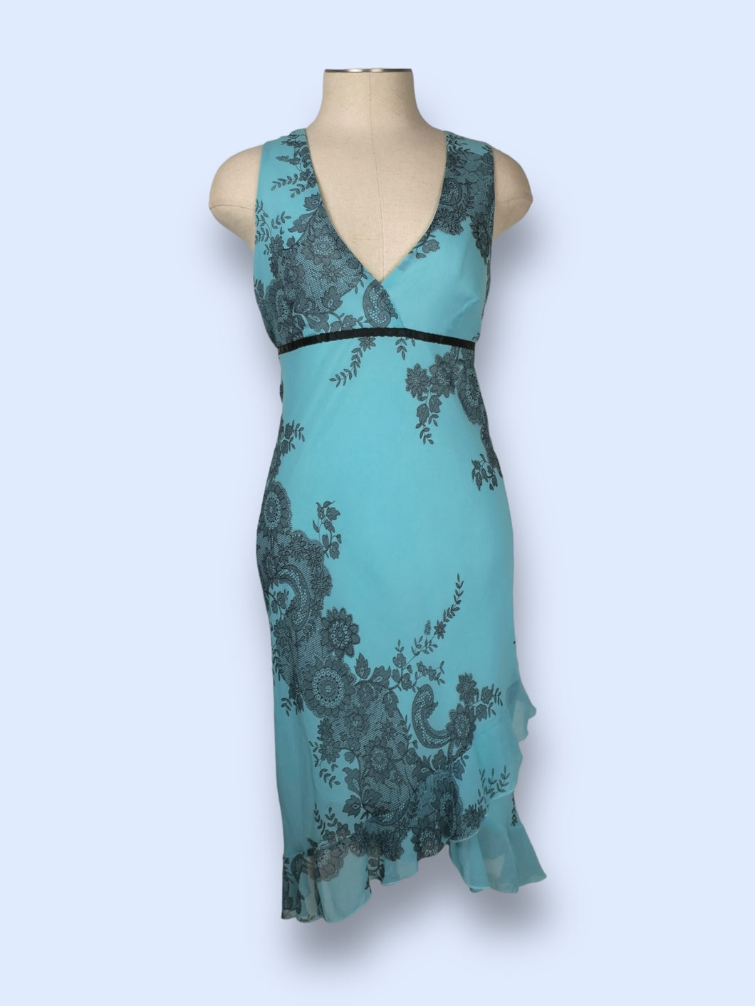 Y2K F21 Lace Print Dress-sz S/M