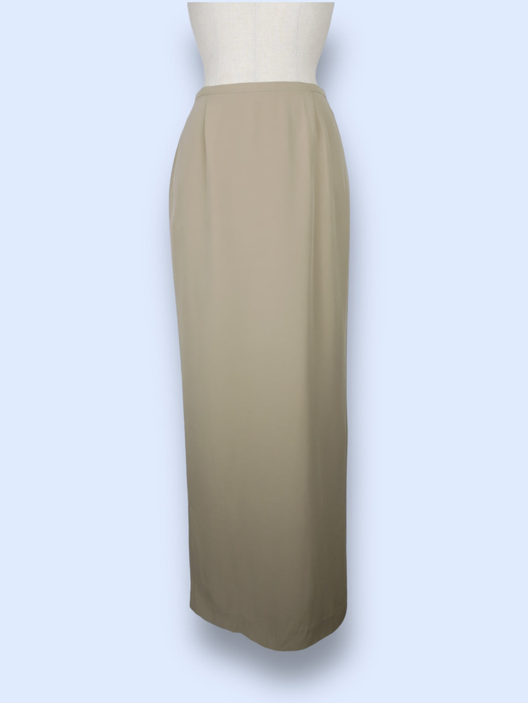 Khaki Office Maxi Skirt-sz XS/S