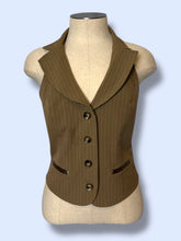 Load image into Gallery viewer, A Byer Y2K Pinstripe Vest-sz M
