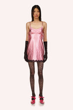 Load image into Gallery viewer, Anna Sui Pink Metallic Lace Mini Dress-sz 2

