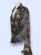 Load image into Gallery viewer, Violet &amp; Claire Flare Sleeve Top-sz L/XL
