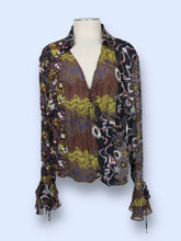Load image into Gallery viewer, Violet &amp; Claire Flare Sleeve Top-sz L/XL
