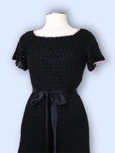 Load image into Gallery viewer, Vintage Crochet Pink Detailed Dress-S/M
