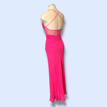 Load image into Gallery viewer, Cache Pink Silk Maxi Dress-sz 2
