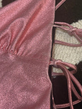 Load image into Gallery viewer, Anna Sui Pink Metallic Lace Mini Dress-sz 2
