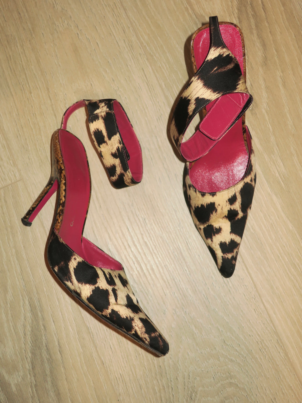 Y2k Emanuel Ungaro Leopard Heels-sz 8.5