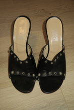 Load image into Gallery viewer, Versace Studded Leather Mule Heels-sz 6
