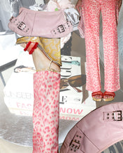 Load image into Gallery viewer, Charles David Leather Baby Pink Grommet Clutch

