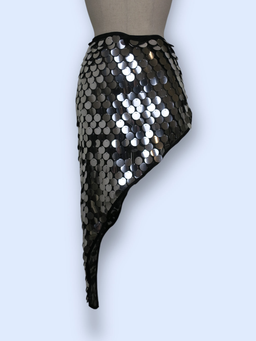 Rare 90s Lip Service Sequin Wrap Skirt/Sheath-free size