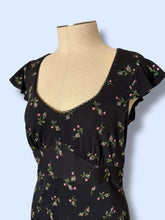 Load image into Gallery viewer, 90s Nanette Lepore Rosette Midi Dress-sz 6/8

