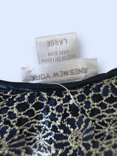Load image into Gallery viewer, Jones NY Navy Bow Detail Slip Dress-sz L
