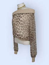 Load image into Gallery viewer, 00s Blumarine Silk Leopard Top-S/M
