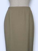 Load image into Gallery viewer, Khaki Office Maxi Skirt-sz XS/S
