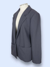 Load image into Gallery viewer, 90s Grey Folded Blazer-sz 12
