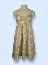 Load image into Gallery viewer, Betsey Johnson Metallic Gold Cottage Dress-sz 2/4
