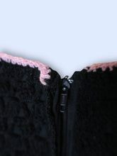 Load image into Gallery viewer, Vintage Crochet Pink Detailed Dress-S/M

