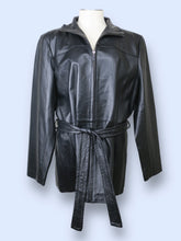 Load image into Gallery viewer, Worthington Leather Zip Coat-sz XL
