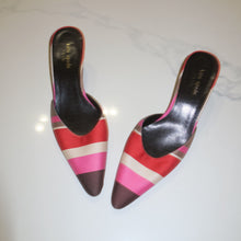 Load image into Gallery viewer, Kate Spade Striped Kitten Heels-sz 7.5
