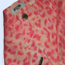Load image into Gallery viewer, 90s Moschino Pink Leopard Jeans-sz 6
