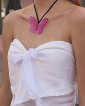 Load image into Gallery viewer, 70s Mega Butterfly Cord Necklace

